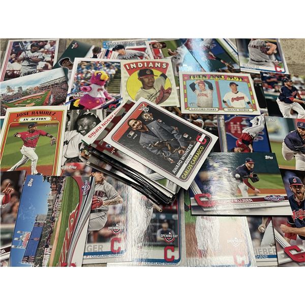Cleveland Indians Baseball Cards as shown