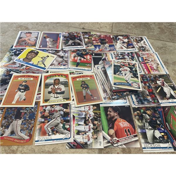 Atlanta Braves Baseball Cards as shown