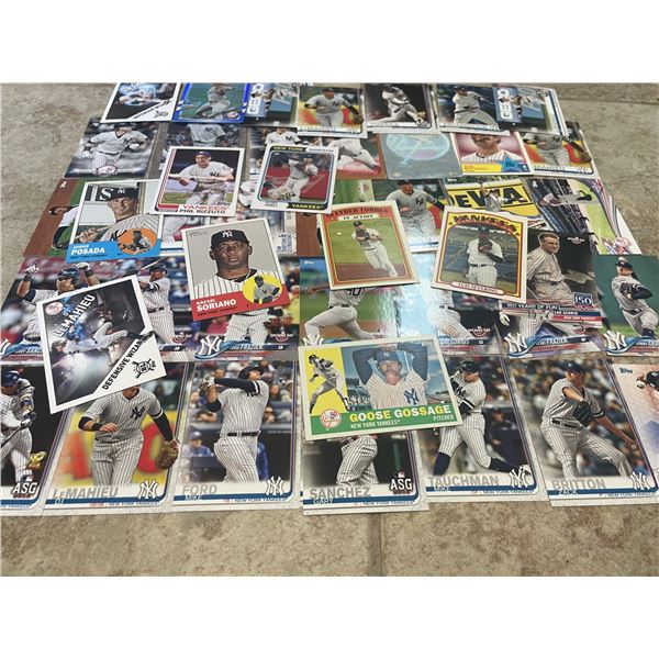 New York Yankees Baseball Cards as shown