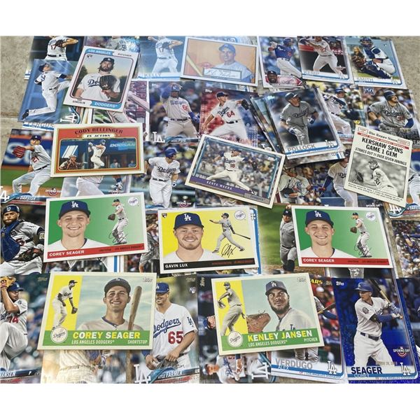LA Dodgers Baseball Cards as shown