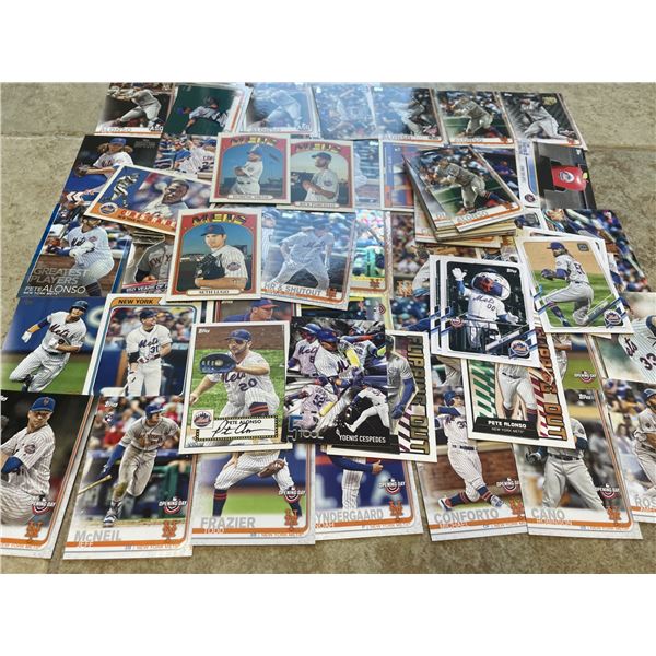 New York Mets Baseball Cards as shown