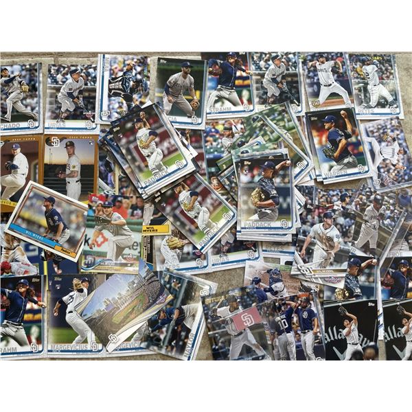 San Diego Padres Baseball Cards as shown