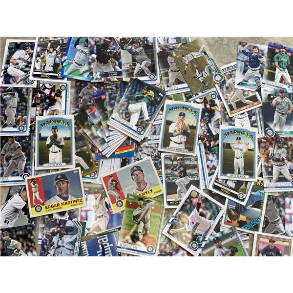 Seattle Mariners Baseball Cards as shown