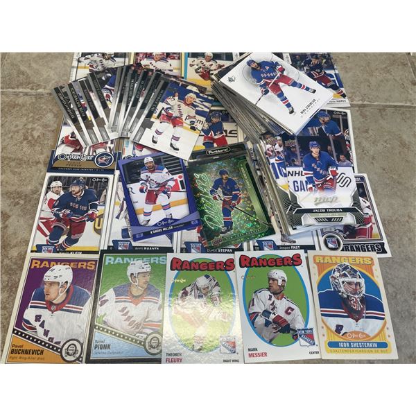 New York Rangers Hockey Cards As Shown