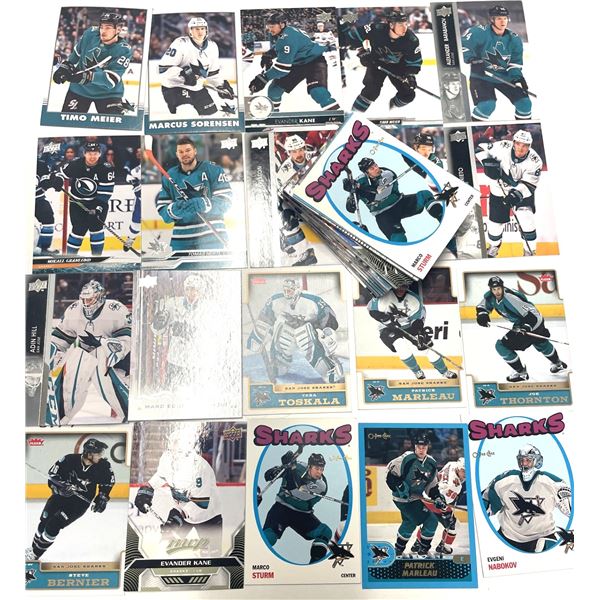 San Jose Sharks Hockey Cards as shown
