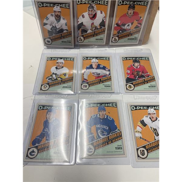 O-Pee-Chee Marquee Rookie Cards , NINE CARDS