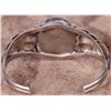 Image 3 : ANTIQUE STERLING SILVER ONYX CUFF BRACELET