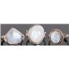 Image 1 : SOUTHWEST-STYLE MOONSTONE STERLING SILVER RINGS