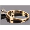 Image 3 : 18K YELLOW GOLD 0.20CT DIAMOND LADIES RING