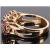 Image 2 : RUBY, SAPPHIRE & DIAMOND 14K YELLOW GOLD RING
