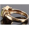 Image 2 : 14K YELLOW GOLD DIAMOND CHRYSOPRASE RING
