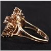 Image 2 : 14K YELLOW GOLD DIAMOND LADIES RING