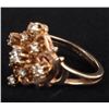 Image 3 : 14K YELLOW GOLD DIAMOND LADIES RING