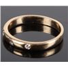 Image 3 : DAINTY 14K YELLOW GOLD LADIES DIAMOND BAND