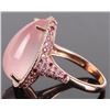 Image 2 : GORGEOUS ~5CT PINK OPAL & DIAMOND LADIES RING