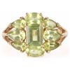 Image 1 : 14K YELLOW GOLD GREEN PERIDOT LADIES RING