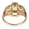Image 3 : 14K YELLOW GOLD GREEN PERIDOT LADIES RING