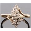 Image 1 : 10K YELLOW GOLD CLUSTER DIAMOND LADIES RING