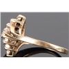Image 2 : 10K YELLOW GOLD CLUSTER DIAMOND LADIES RING