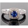 Image 2 : 14K DIAMOND & SAPPHIRE ENGAGEMENT RING SET