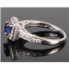 Image 5 : 14K DIAMOND & SAPPHIRE ENGAGEMENT RING SET