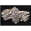 Image 1 : BEAUTIFUL 10K YELLOW GOLD DIAMOND CLUSTER RING