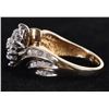 Image 2 : BEAUTIFUL 10K YELLOW GOLD DIAMOND CLUSTER RING