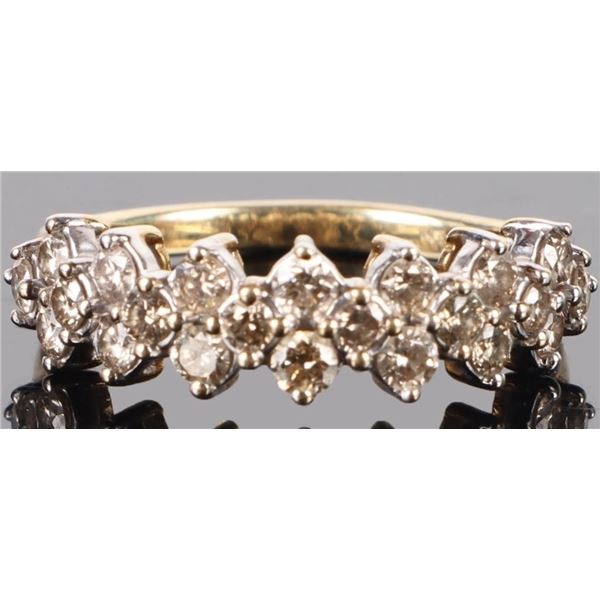 10K YELLOW GOLD DIAMOND LADIES RING - 0.57CTW