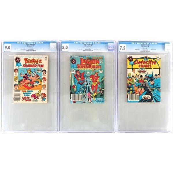 BEST OF DC #24, 28, & 30 CGC GRADED DC COMICS