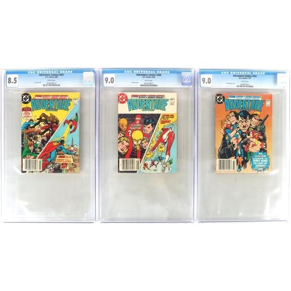 ADVENTURE COMICS #497, 499, & 501 CGC GRADE COMICS