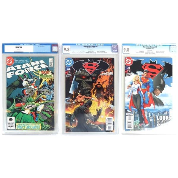 ASSORTED BRONZE/ MODERN AGE DC COMICS CGC 9.8 -(3)