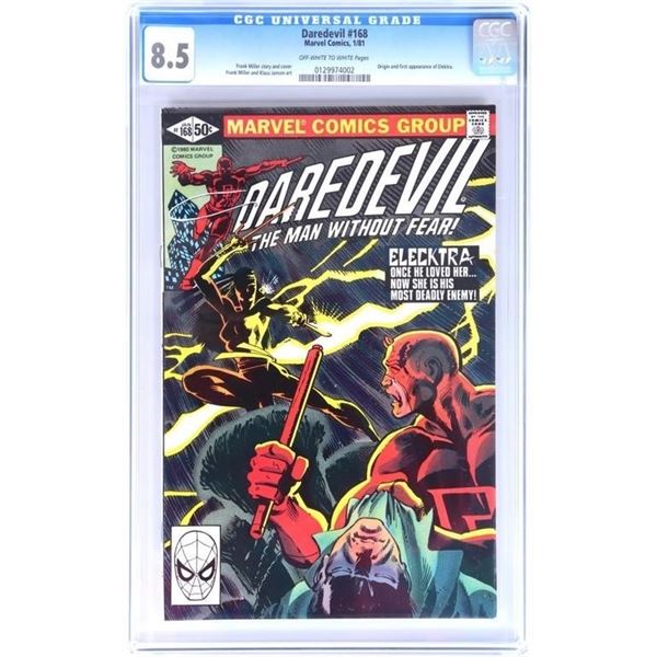 DAREDEVIL #168 CGC 8.5 1ST ELEKTRA  APPEARANCE