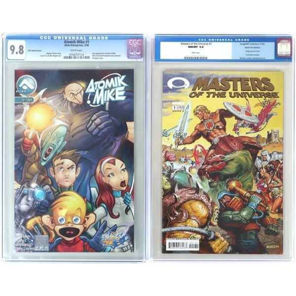 MOTU #1 GOLD FOIL EDITION & ATOMIK MIKE #1 CGC