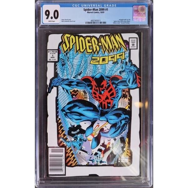 SPIDER-MAN 2099 #1 TOYBIZ WHITE 2 VARIANT CGC 9.0