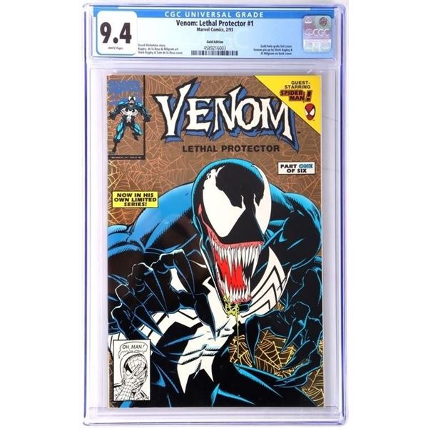 VENOM: LETHAL PROTECTOR #1 GOLD FOIL CGC 9.4