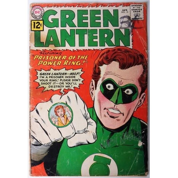 MART NODELL SIGNED GREEN LANTERN #10 COMIC