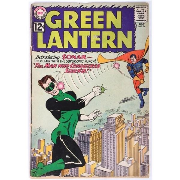 GREEN LANTERN #14 DC 1962 1ST APP. SONAR