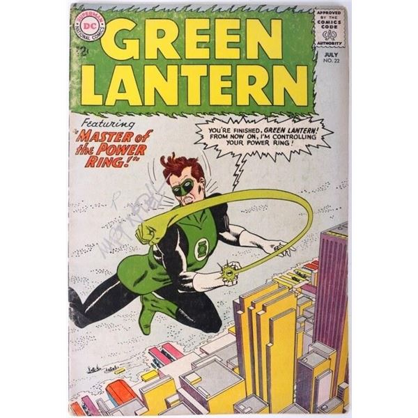 MART NODELL SIGNED GREEN LANTERN #22 COMIC