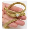 Image 2 : TIFFANY & CO 18K GOLD NATURAL  DIAMOND MESH CHOKER