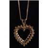 Image 3 : 14K YELLOW GOLD DIAMOND HEART LADIES NECKLACE
