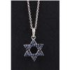 Image 1 : EFFY NOVELTY 14K SAPPHIRE STAR OF DAVID NECKLACE