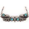 Image 1 : STERLING SILVER SOUTHWEST-STYLE TURQUOISE NECKLACE