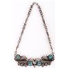 Image 3 : STERLING SILVER SOUTHWEST-STYLE TURQUOISE NECKLACE