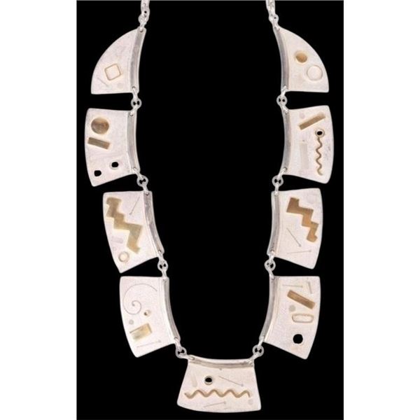 DESIGNER ARDRA MODERN STERLING SILVER NECKLACE