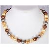 Image 2 : HUGE CHOCOLATE GENUINE PEARL STERLING NECKLACE