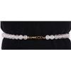 Image 3 : 14K YELLOW GOLD QUARTZ & PEARL LADIES BRACELET