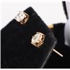 Image 3 : 14K YELLOW GOLD 0.90CTW DIAMOND STUD EARRINGS