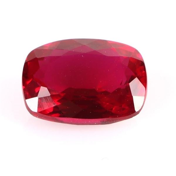 10.80CT RED CUSHION-CUT RUBY LOOSE GEMSTONE