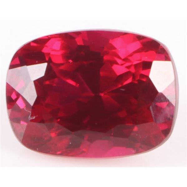 10.0CT RED CUSHION-CUT RUBY LOOSE GEMSTONE