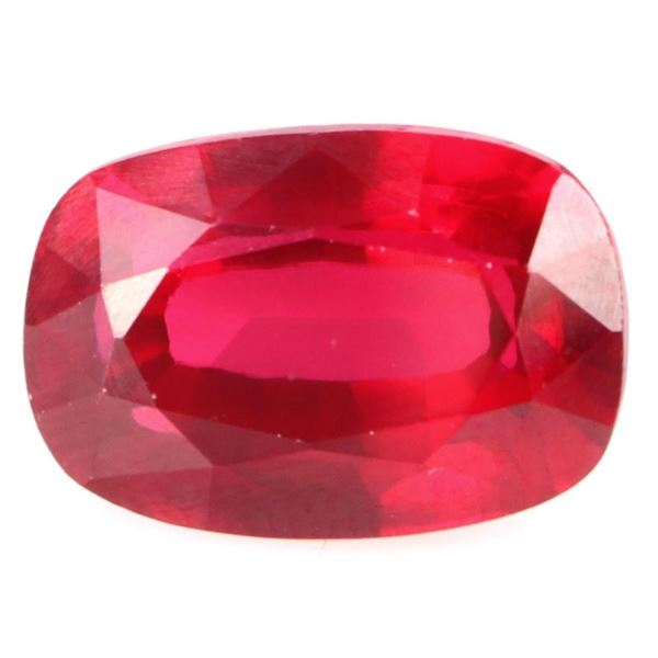 13.80CT CUSHION-CUT RED RUBY LOOSE GEMSTONE